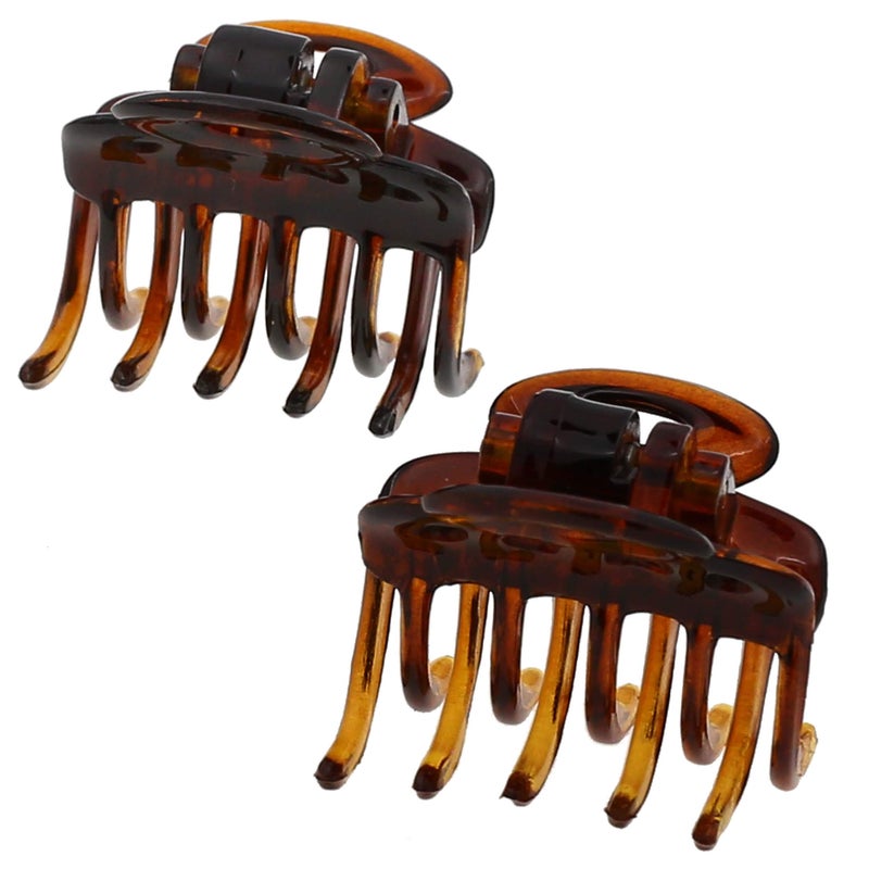 Camila Paris CP3/2 French Hair Clip for Women, Set of 2 Small 1 inch Girls Hair Claw Clips Jaw Fashion Durable and Styling Hair Accessories for Women, Strong Hold No Slip Grip, Made in France - Image 1